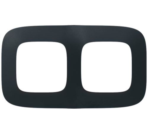 Valena ALLURE Матовый черный Рамка 2-ая  754402  Legrand