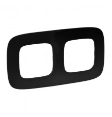 Valena ALLURE Матовый черный Рамка 2-ая  754402  Legrand