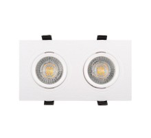 Светильник светодиодный встраиваемый DK3022-WH , IP20, 10Вт, GU5.3, LED, белый, пластик  DK3022-WH  DENKIRS