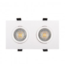Светильник светодиодный встраиваемый DK3022-WH , IP20, 10Вт, GU5.3, LED, белый, пластик  DK3022-WH  DENKIRS