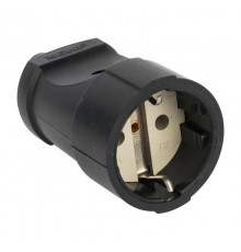 Гнездо штепсельное с/з черн. 16А 250В EKF PROxima  ASG16-30  EKF