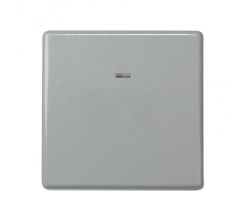 Simon 27 Выключатель двухполюсный с контрольной подсветкой, 16А 250В, широкий модуль, S27, серый  27134-67  Simon