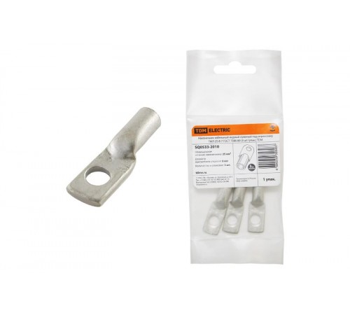 Наконечник медный луженый ТМЛ 25-8-7 ГОСТ 7386-80 (3 шт./упак.)  SQ0533-2010  TDM