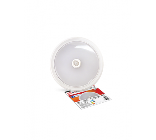 Светильник светодиодный СПБ-2Д-КРУГ 5Вт 230В 4000К 400лм 130мм с ненастраиваемым датчиком белый  4690612033969  IN HOME