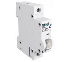 Лампа сигнальная на DIN-рейку 1P цвет белый LED Л  18010DEK  DEKraft