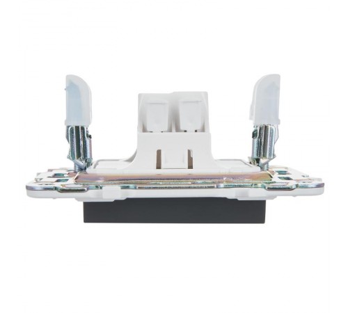 SKANDY Выключатель 1-клавишный проходной с индикацией 10А SK-V08G графит  SK-V12-1-10-K53  IEK