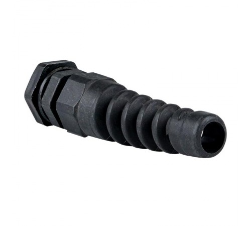 Сальник PG7 IP54 черн. гибкий отвод, d отверстия 11мм, d проводника 3-6,5мм EKF PROxima  plc-pg-7-g  EKF