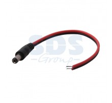 Разъем питания штекер 2.5х5.5x10 мм с проводом 20 см  14-0324  REXANT