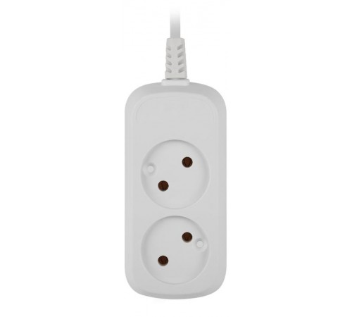 Удлинитель электрический ЭРА UDL-10-250 Greenline 2 розетки без заземления 5м ПВС 2x0.75мм2   Б0065044  ЭРА