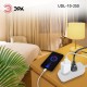 Удлинитель электрический ЭРА UDL-10-250 Greenline 2 розетки без заземления 5м ПВС 2x0.75мм2   Б0065044  ЭРА