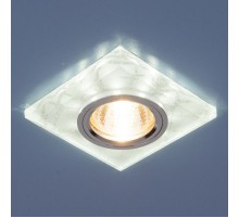 Светильник точечный встраиваемый 8361 MR16 WH/SL белый/серебро  a031516  Elektrostandard