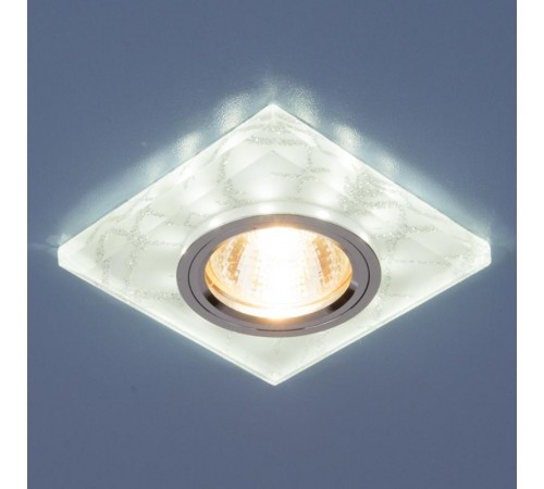 Светильник точечный встраиваемый 8361 MR16 WH/SL белый/серебро  a031516  Elektrostandard