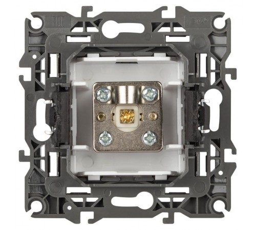 Розетка ЭРА Серия 12 12-3101-16 TV одиночная, титан   Б0065717  ЭРА