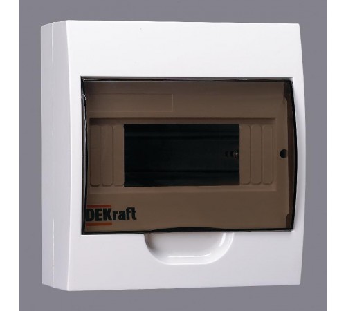 Корпус пластиковый навесной 8 модулей, IP41, ЩРН-П-8  31010DEK  DEKraft
