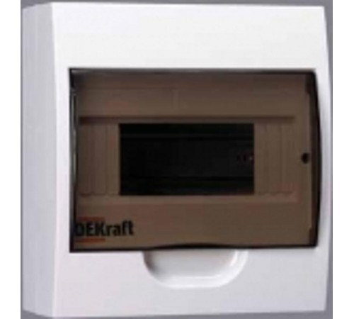 Корпус пластиковый навесной 8 модулей, IP41, ЩРН-П-8  31010DEK  DEKraft