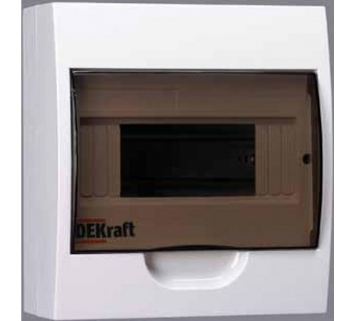 Корпус пластиковый навесной 8 модулей, IP41, ЩРН-П-8  31010DEK  DEKraft