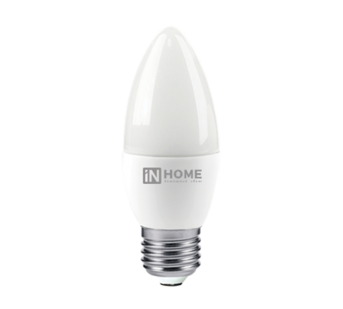 Лампа светодиодная LED-СВЕЧА-VC 8Вт 230В Е27 3000К 720Лм  4690612020440  IN HOME