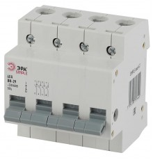 Выключатель нагрузки модульный (мини-рубильник) ВН-29 4P 40А SIMPLE-mod-69 ЭРА SIMPLE  Б0039259  ЭРА