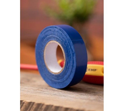 Изолента, класс А (профессиональная), 0.18х19мм, 20 метров, синяя EKF Simple  plc-iz-a-s  EKF