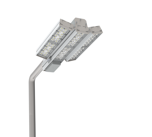 Cветильник cветодиодный  ДКУ VARTON для охранн.периметра Cerberus 150Вт 5000К IP67 сухой контакт RAL7045 серый  V1-S1-70658-40C32-6715050  VARTON