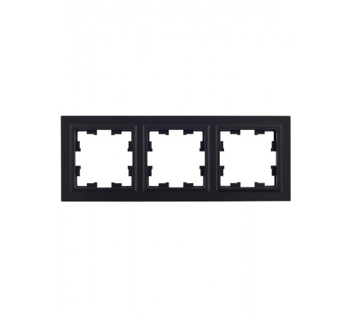 BRITE Рамка 3-ая РУ-3-БрЧ черный  BR-M32-K02  IEK