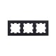 BRITE Рамка 3-ая РУ-3-БрЧ черный  BR-M32-K02  IEK