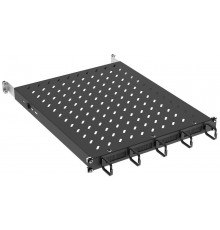 ITK by ZPAS Полка стац. 19" 1U орг. щет. 120кг 750мм черн.  ZP-FS05-U-1U-78  ITK