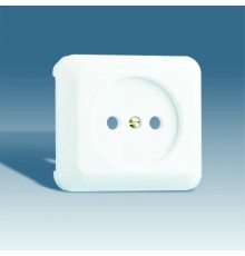 Simon 73 Накладка без шторок на розетку б/з, S73, белый  73040-30  Simon