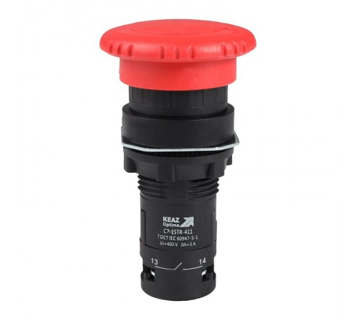 Кнопка аварийного останова OptiSignal Compact D22 C7-ESTR-411 красная 1НО+1НЗ XB7ES545P  362124  КЭАЗ