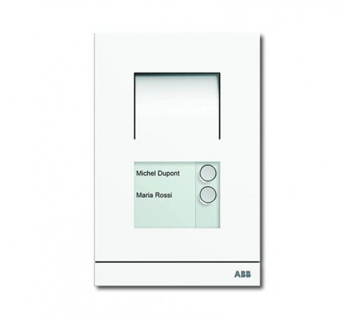 Станция вызывная, аудио, двухклавишная, цвет белый матовый  8300-0-0087   2CKA008300A0087  ABB