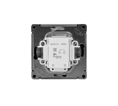 ArtGallery Аквамарин Выключатель 1-клавишный кнопочный с подсветкой, 10А, механизм  GAL001116  SE