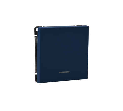 ArtGallery Аквамарин Выключатель 1-клавишный кнопочный с подсветкой, 10А, механизм  GAL001116  SE