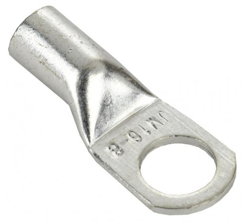 Наконечник медный луженый JGA-16-8 (ТМЛ) (5шт/упак)  UNP10-31-O-016-008-05  IEK