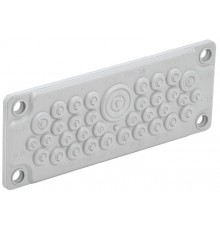 TITAN Ввод кабельный мембранный 35 отв. d=7-32мм IP65 серый   TI-00D-MC-035-65  IEK