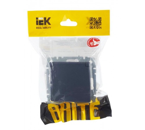 BRITE Розетка с заземлением со шторками с кр. 16А IP44 РСбш10-3-44-БрМ маренго  BR-R16-16-44-K35  IEK