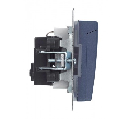 BRITE Розетка с заземлением со шторками с кр. 16А IP44 РСбш10-3-44-БрМ маренго  BR-R16-16-44-K35  IEK