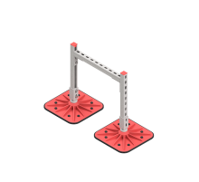 Опорная конструкция для гор. прямоуг. воздуховодов  TECHNORAPTOR FOOT 500х500 HD  KM-TR-F-SSHRAD-500-500 HD  КМ - профиль