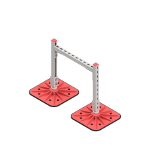 Опорная конструкция для гор. прямоуг. воздуховодов  TECHNORAPTOR FOOT 500х500 HD  KM-TR-F-SSHRAD-500-500 HD  КМ - профиль