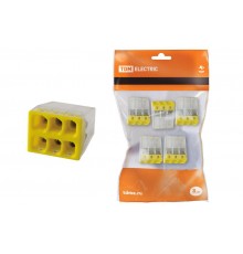 Строительно-монтажная клемма КБМ-2273-246 (2,5мм2) с пастой (5 шт/упак)  SQ0517-0126  TDM