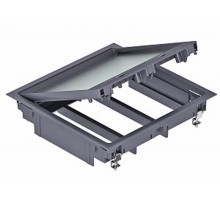 Лючок GES9 U для установки в OKA/T 12xModul45 (полиамид, серый)  7402290  OBO Bettermann