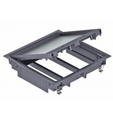 Лючок GES9 U для установки 12xModul45 (полиамид, черный)  7402292  OBO Bettermann