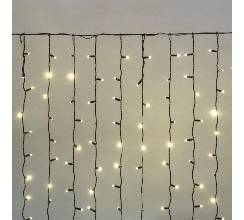 Гирлянда "Светодиодный Дождь" 2х1,5м, постоянное свечение, черный провод, 230 В, диоды ТЕПЛЫЙ БЕЛЫЙ, 360 LED  235-126  NEON-NIGHT