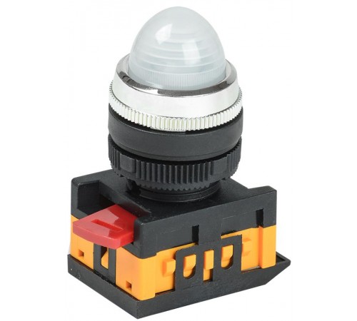 Лампа AL-22 сигнальная d22мм белый неон/240В цилиндр   BLS20-AL-K01  GENERICA