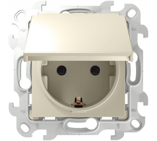 Simon 24 Сл. кость Розетка 2К+З Schuko IP44  2450448-031  Simon