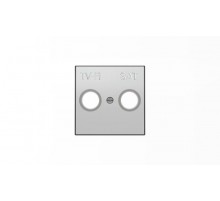 Накладка для TV-R-SAT розетки, серия SKY, цвет серебристый алюминий2CLA855010A1301 ABB
