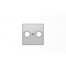 Накладка для TV-R-SAT розетки, серия SKY, цвет серебристый алюминий2CLA855010A1301 ABB