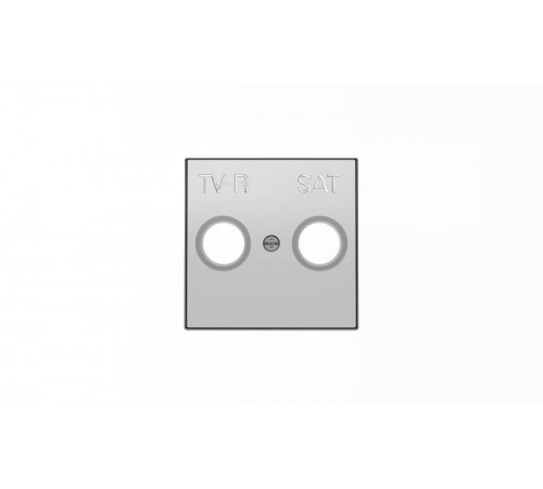 Накладка для TV-R-SAT розетки, серия SKY, цвет серебристый алюминий2CLA855010A1301 ABB