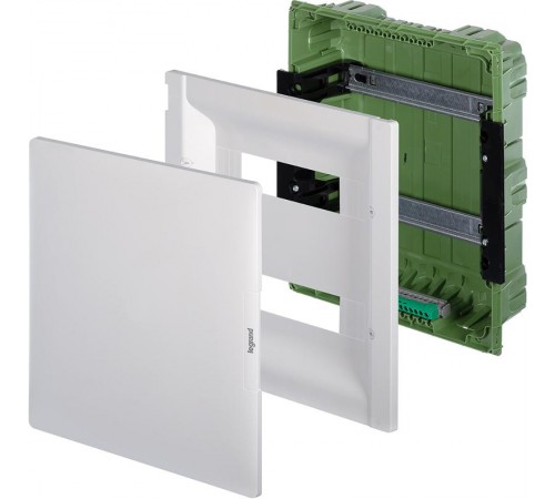 Practibox3 встраиваемый белая дверь 2х12м земля  401713  Legrand