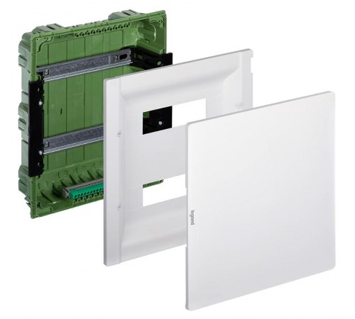 Practibox3 встраиваемый белая дверь 2х12м земля  401713  Legrand