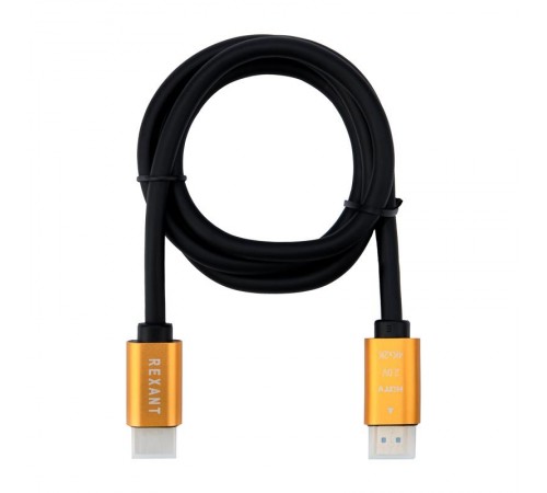 Кабель REXANT HDMI - HDMI 2.0 длина 1 метр (GOLD) 17-6102  REXANT